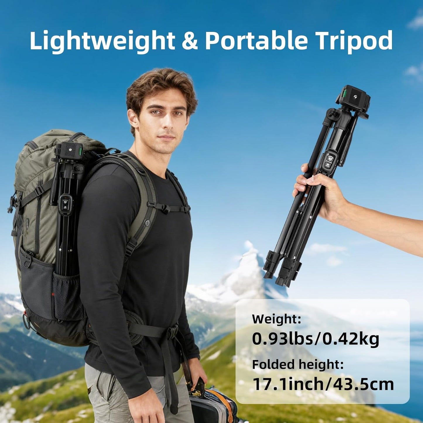 EYUVAA Tripod Stand with Remote & 360° Rotation Phone Holder Mount| Aluminium Alloy with Extend Upto 51Inch/ 130CM Adjustable Height| Tripod Stand for Mobile, Video Camera & Ring Lights