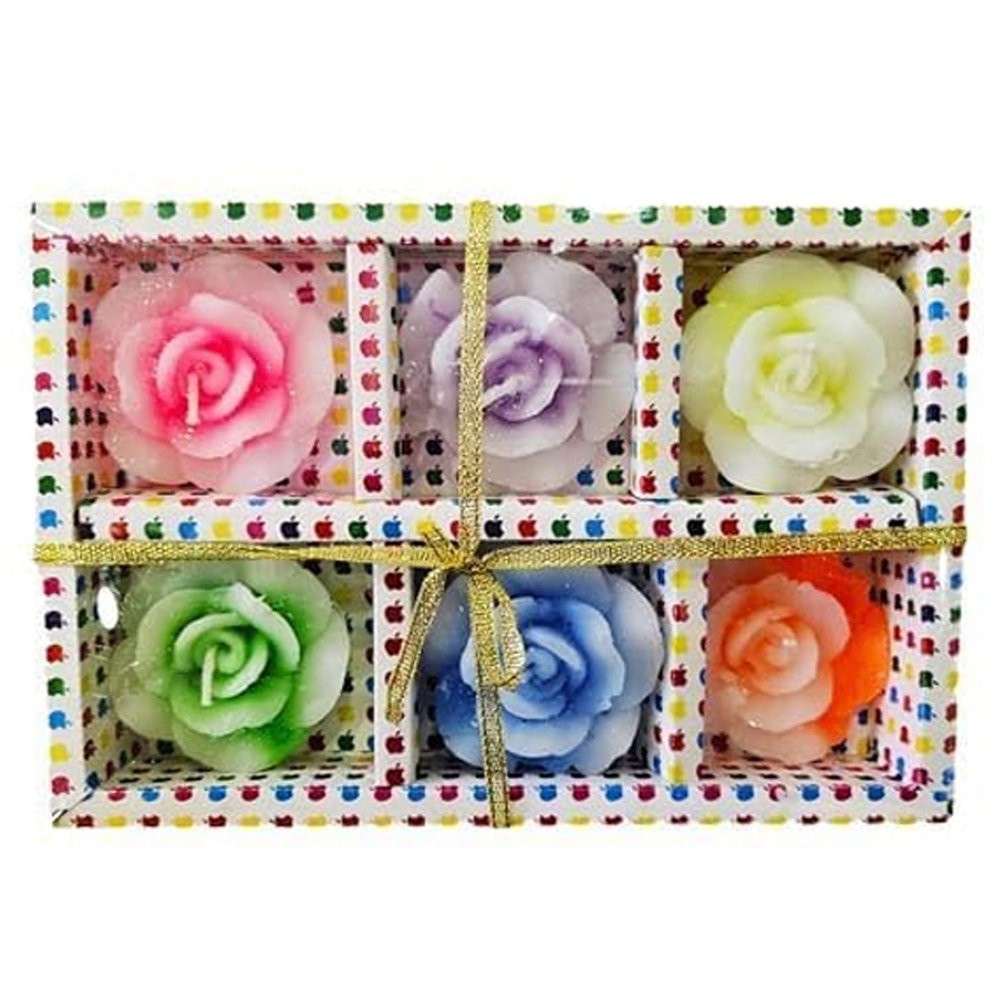 EYUVAA Paraffin Wax Flower Shape Floating Candles, Decorative Floating Wax Candles, Smokeless Rose Tealight Candles for Diwali, Home Decoration, Weddings and Festival