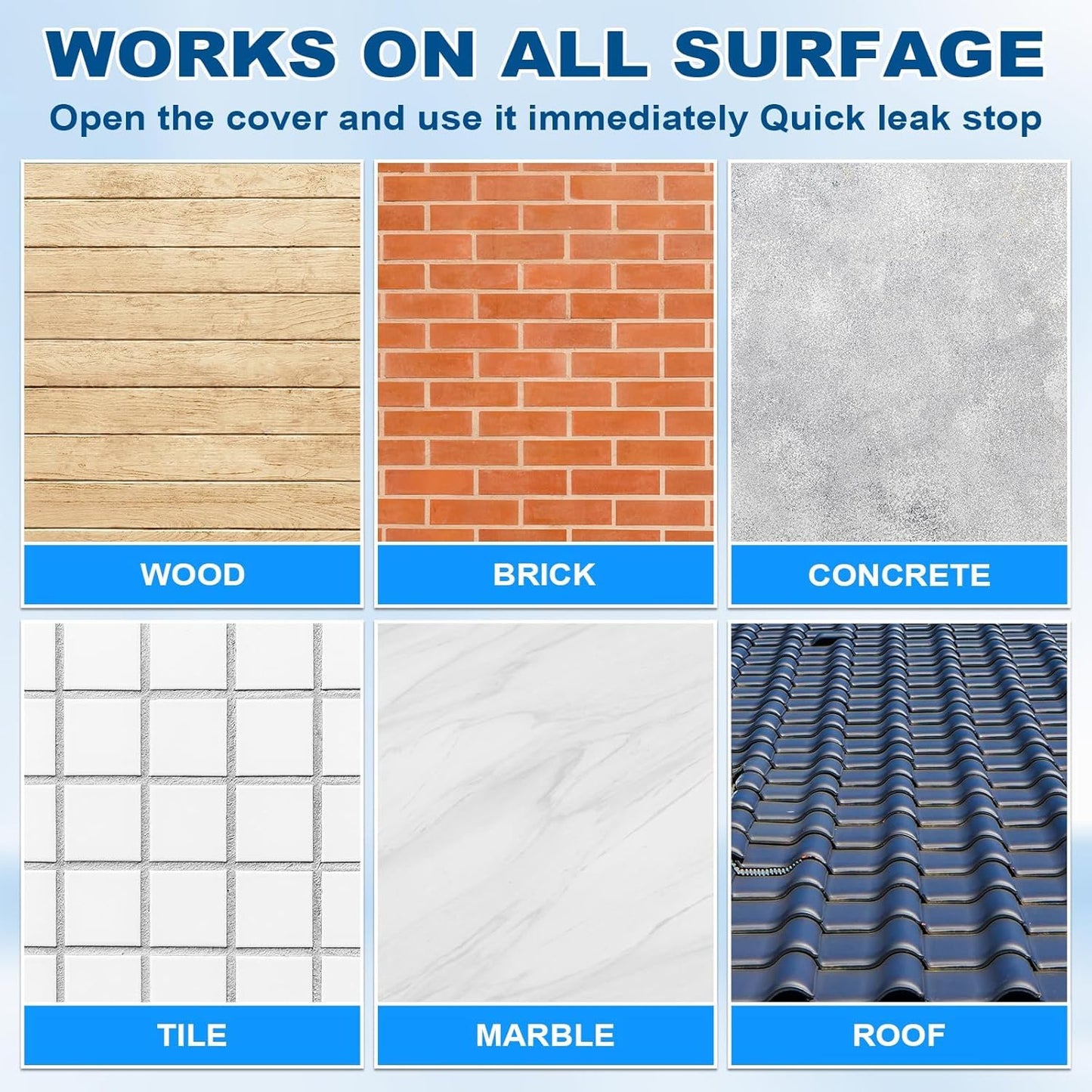 EYUVAA Waterproof Crack Seal Agent with Brush, Transparent Waterproof Glue for Leakage, Invisible Roof Waterproofing Leak Repair Adhesive Solution for Walls, Tiles, Pipes & Gaps