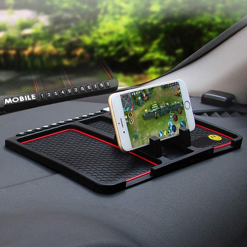EYUVAA Anti-Slip Car Dashboard Mat Mobile Phone Holder Mount