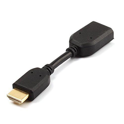 HDMI Male to Female Extension Cable Adapter for Computer, Desktop, Laptop, PC, Monitor, Projector, HDTV, Chromebook, Xbox and More (Black)