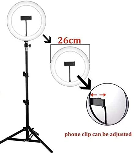 10" LED RGB Ring Light with 70" Tripod Stand & Phone Holder for Videos Photography