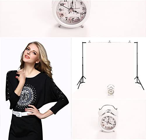 Wrinkle Free White Screen Photography Background Cloth for Photoshoot Portrait Video Shooting (8x12 ft) (White)