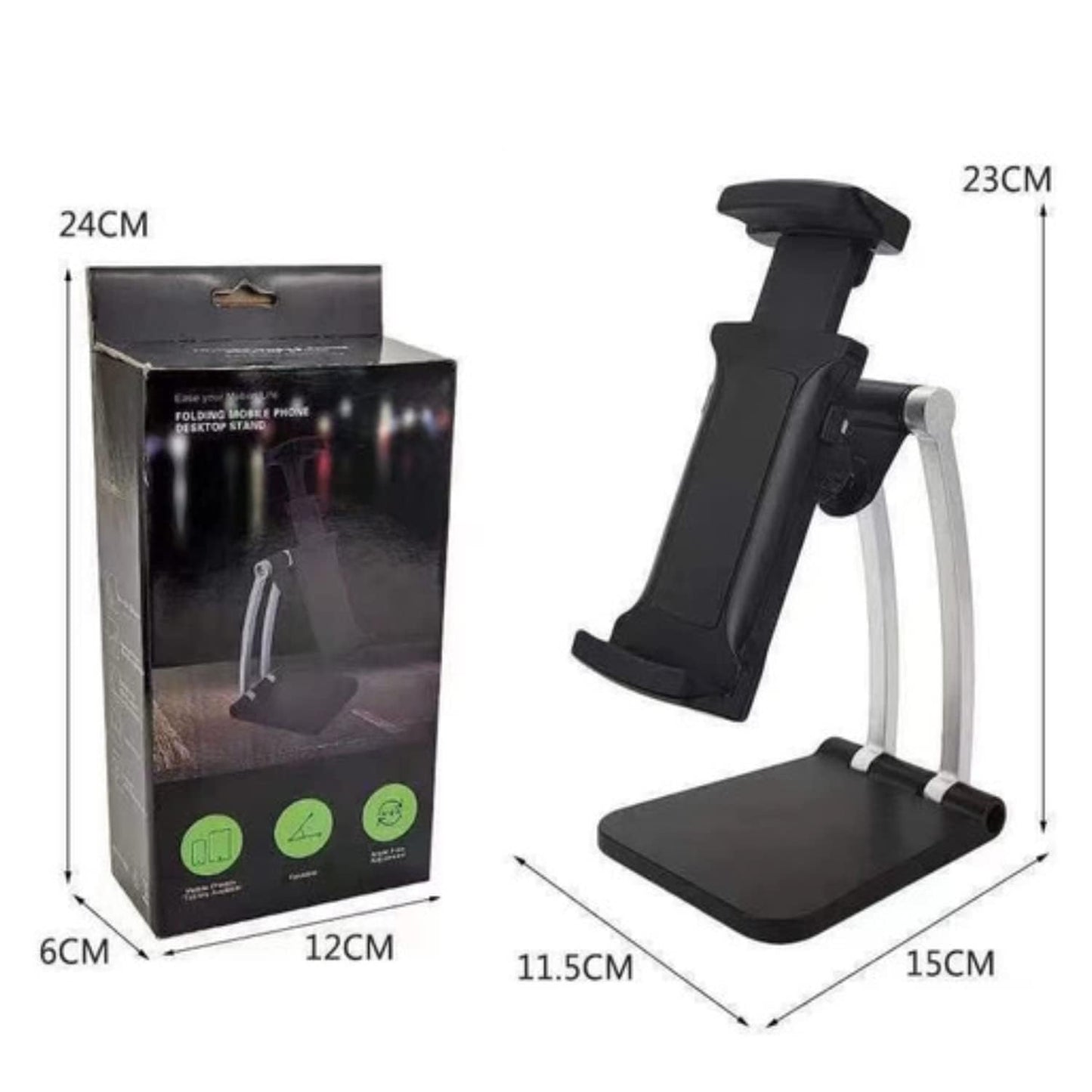 EYUVAA Desktop Foldable Mobile & Tablet Stand Holder Compatiable with iPad, Tablets & Smartphones