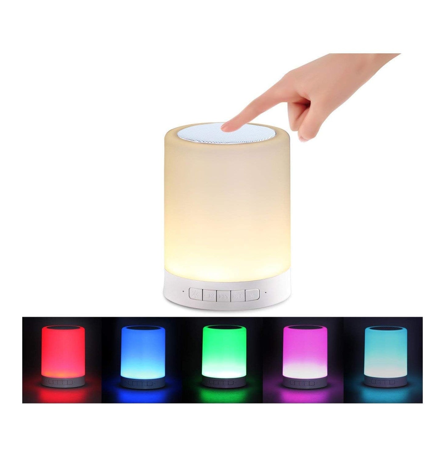 Portable Bluetooth Wireless Speaker with Smart Color Changing Touch Mode | Night Lamp Cum Speaker