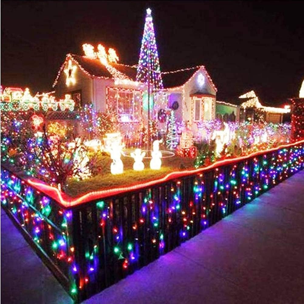 Outdoor Indoor 50 Meter String Lights 200 LEDs 8 Modes Waterproof Decoration Fairy Lights for Patio Wall Party Wedding Diwali Decoration Lights (Multi-Color)
