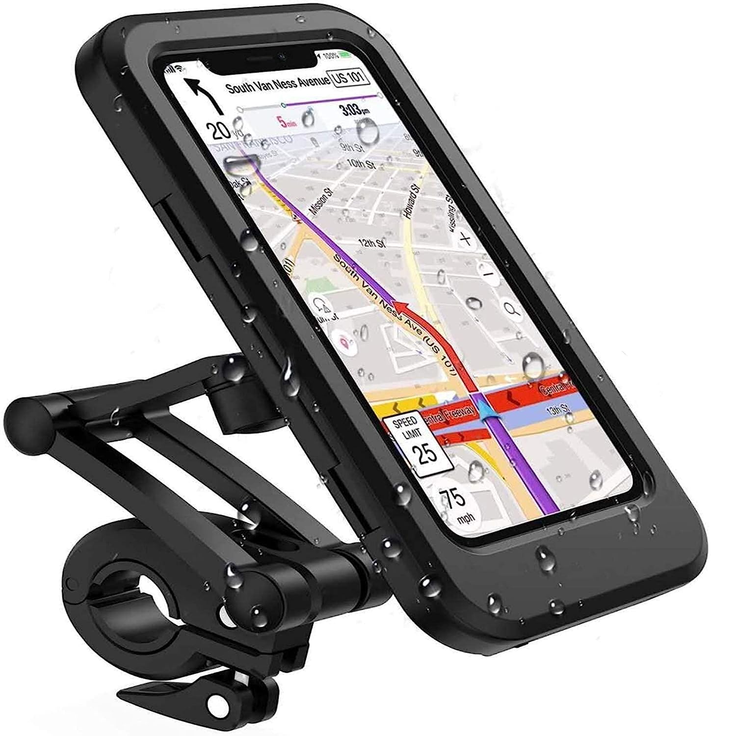 Bike Phone Holder Waterproof Mobile Phone Case for all Smartphones