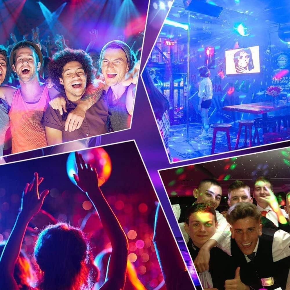 Mini Laser Light LED Multicolor RGB Stage Lighting with Mini Tripod Stand (Black)