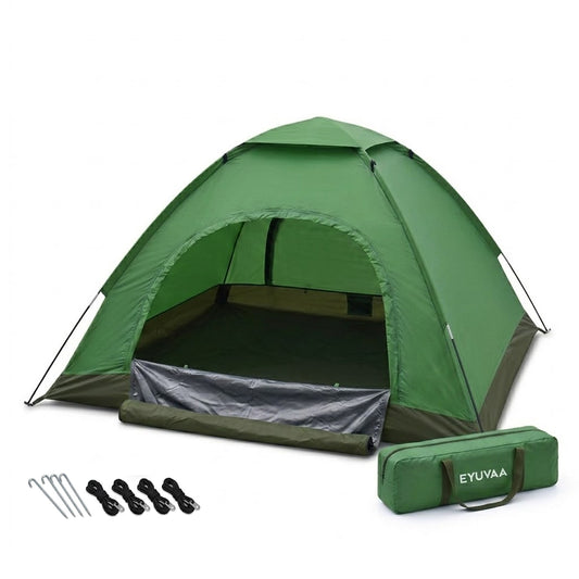 EYUVAA Camping Tent for 8 Person| Waterproof Portable Outdoor Tent with Carry Bag| Easy Setup Lightweight Dome Tent for Hiking, Picnic & Travelling (Random Colour)