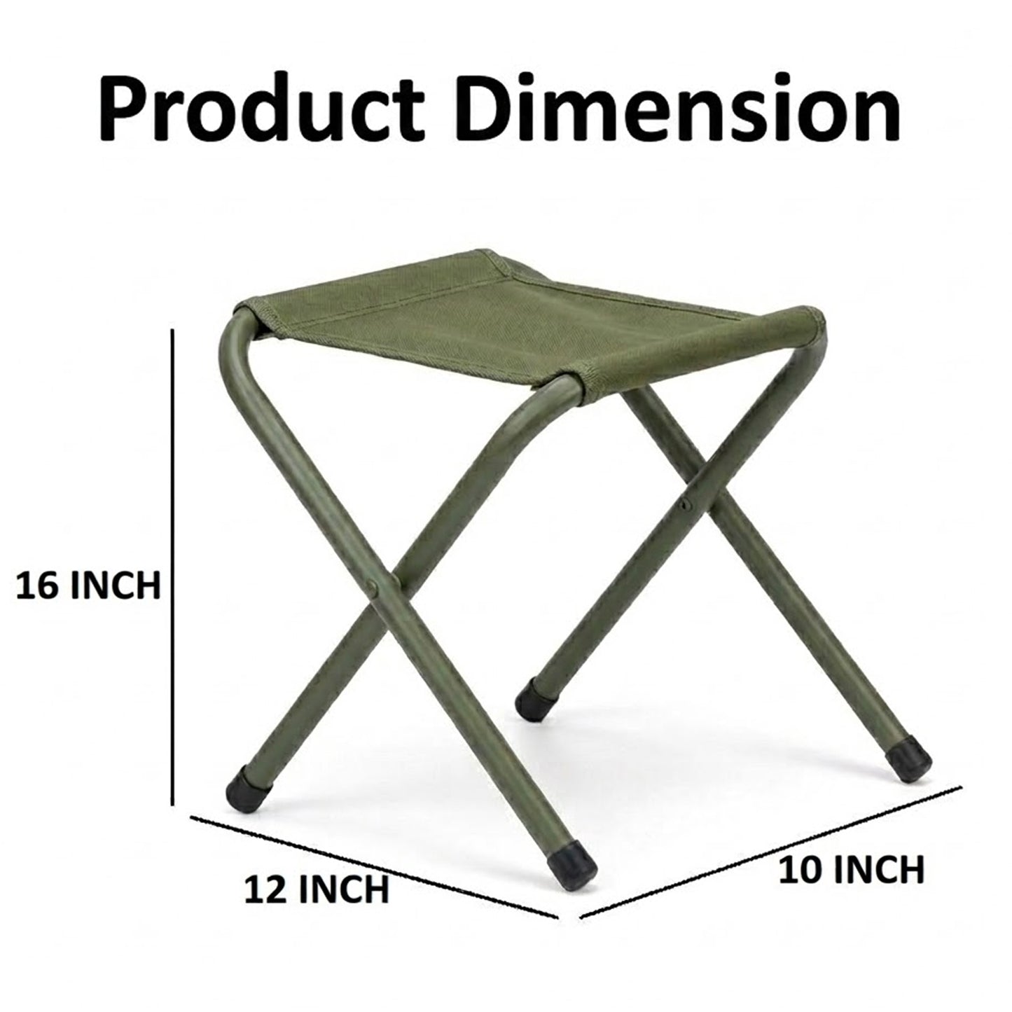 EYUVAA Portable Stool for Camping| Lightweight Compact Folding Seat for Smooth Seating Comfort| Durable & Compact Design for Outdoor Activities, Travelling, Trekking, Picnic & Garden
