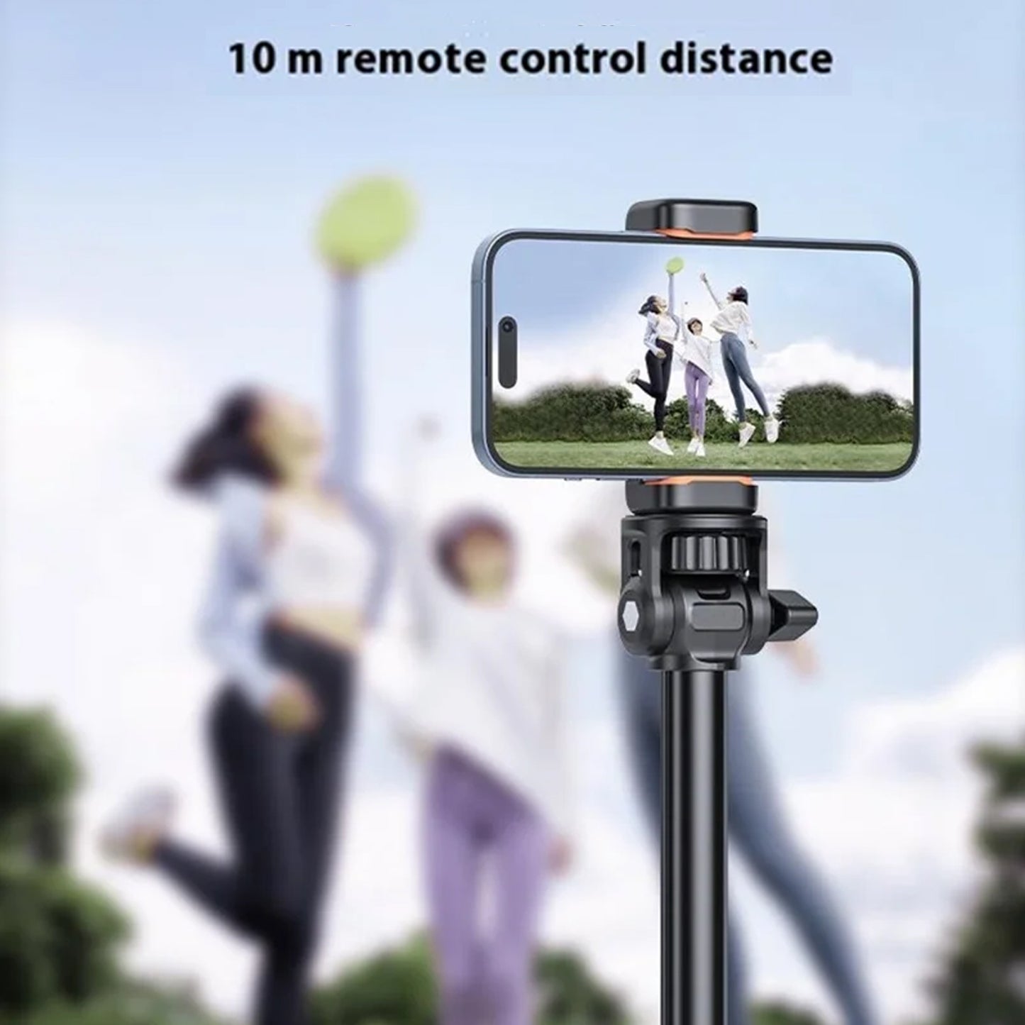 EYUVAA 71” Aluminium Mobile Tripod Stand with Bluetooth Remote | 2-in-1 Selfie Stick Tripod for Phone & Camera with 360° Rotation | Adjustable Tripod for Vlogging, Live Streaming & Video Recording