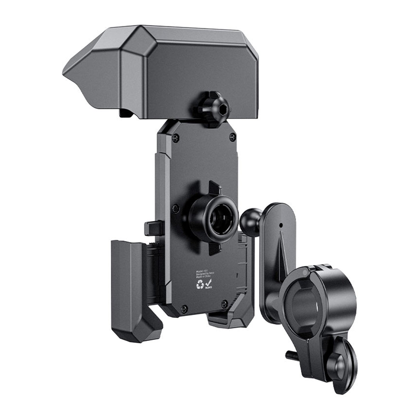 EYUVAA Mobile Phone Holder for Bike Handlebar, Adjustable 360° Rotation Phone Mount, Heavy-Duty Anti-Shakeproof Mobile Stand for Bicycle, Motorcycle, Scooters