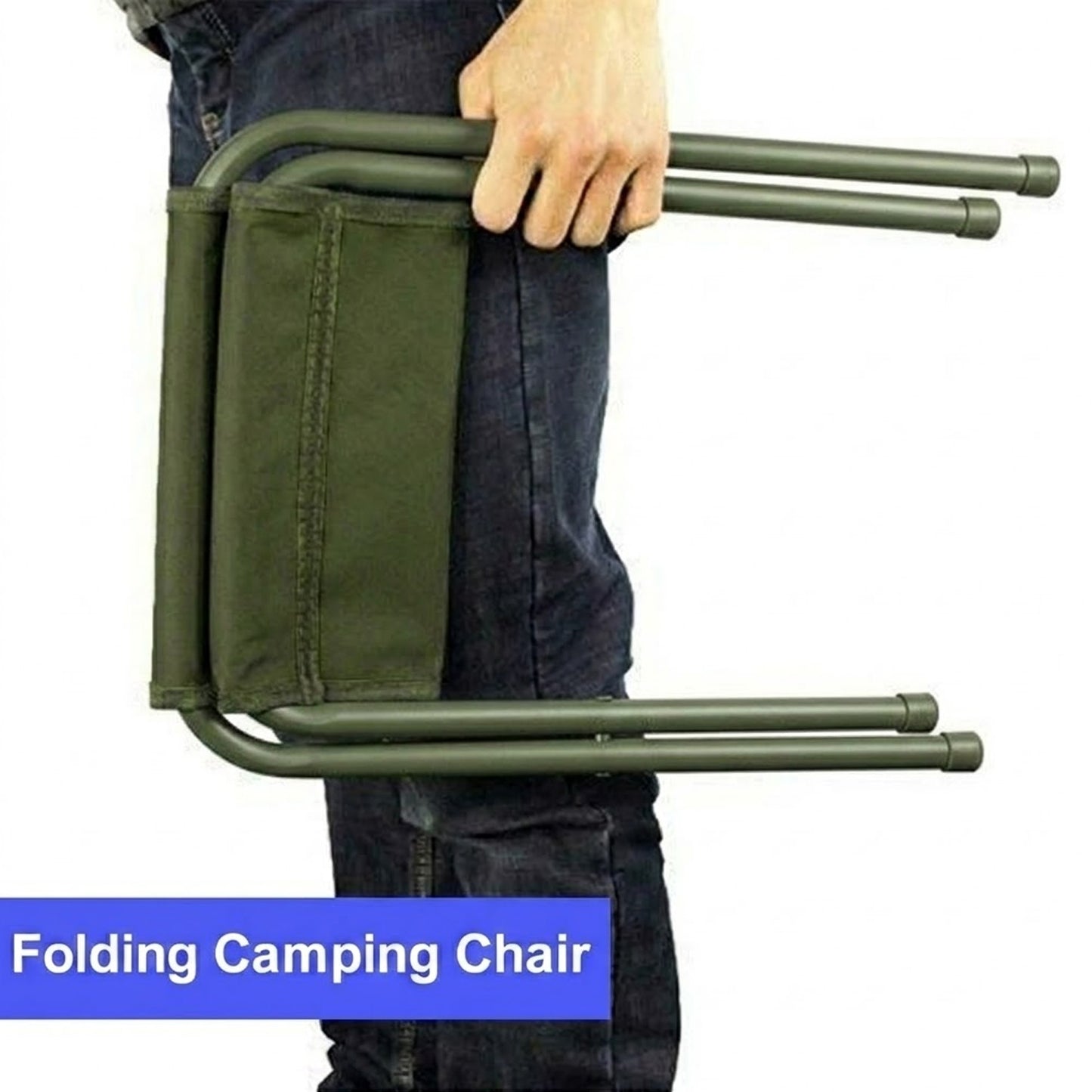 EYUVAA Portable Stool for Camping| Lightweight Compact Folding Seat for Smooth Seating Comfort| Durable & Compact Design for Outdoor Activities, Travelling, Trekking, Picnic & Garden