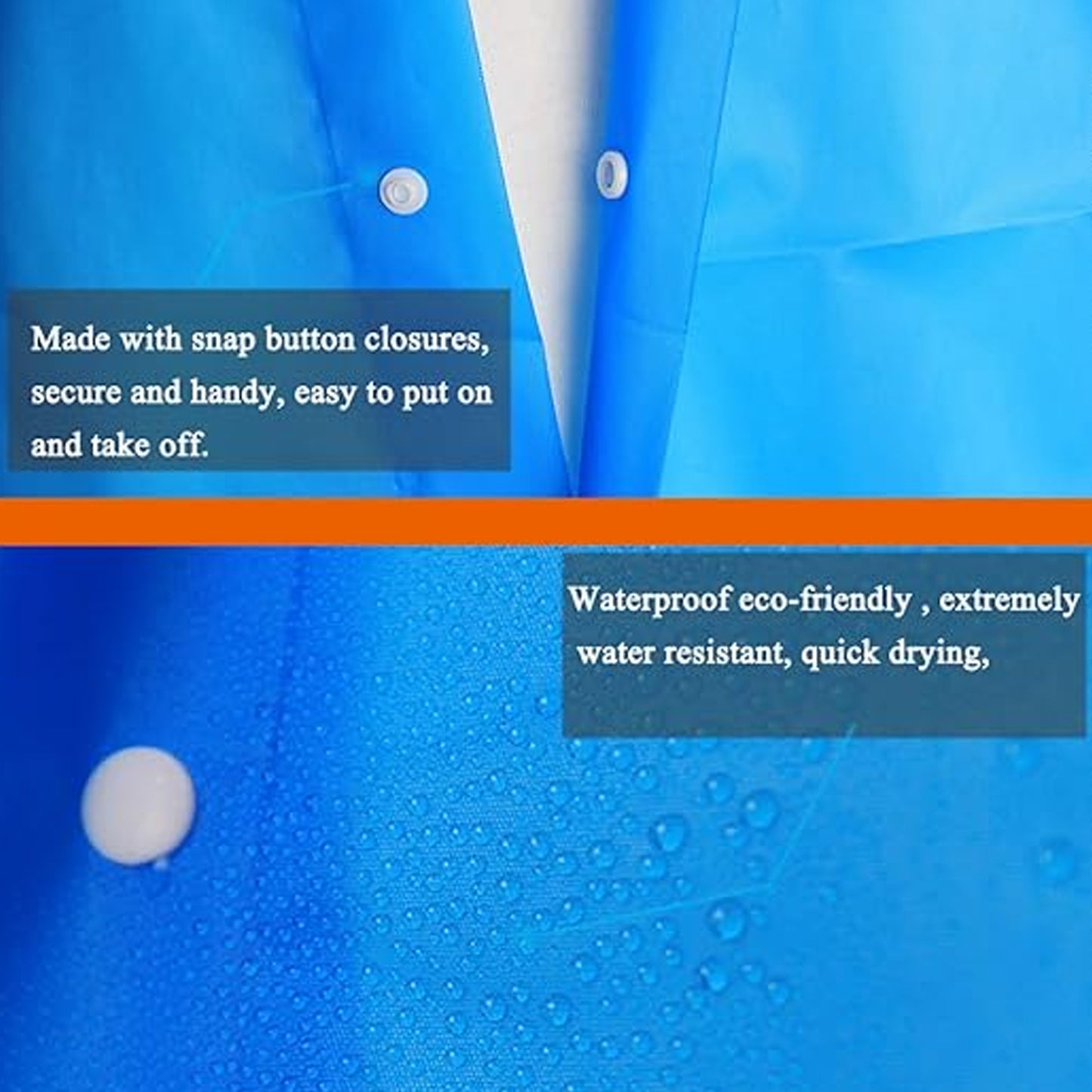EYUVAA  Waterproof Raincoat for Men & Women| Comfortable Rain Jacket with Hood for Adults| lightweight and Reusable Eva raincoat for Camping & All Weather(Random Colour)