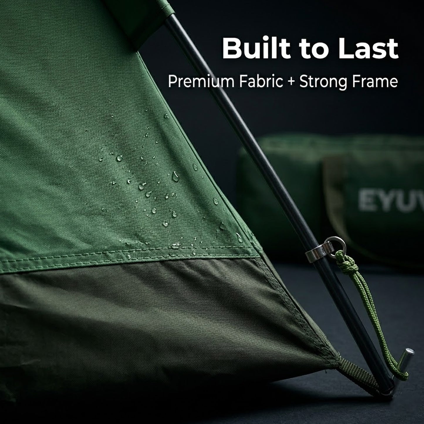 EYUVAA Camping Tent for 8 Person| Waterproof Portable Outdoor Tent with Carry Bag| Easy Setup Lightweight Dome Tent for Hiking, Picnic & Travelling (Random Colour)