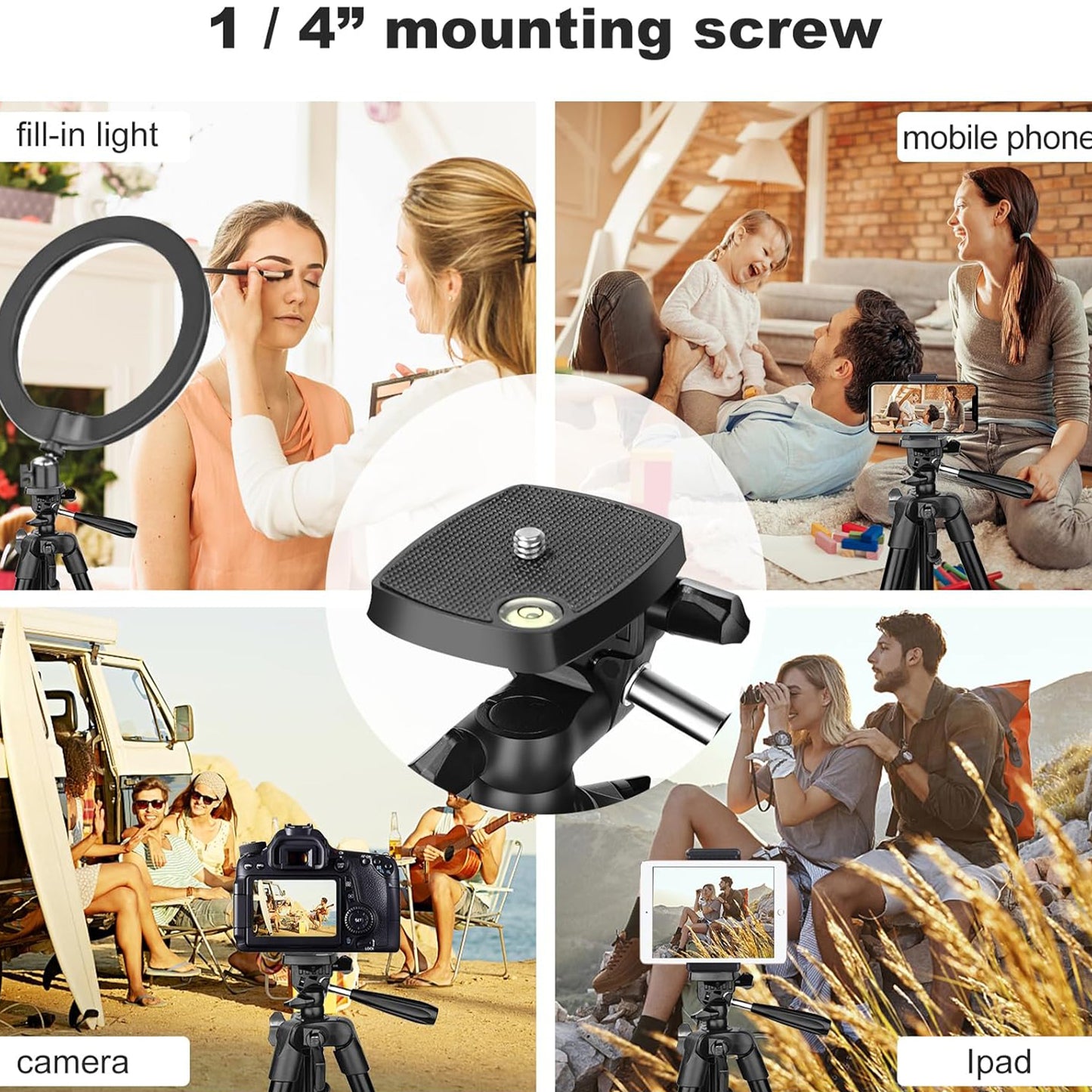 EYUVAA Aluminium Tripod Stand for Mobile with Bluetooth Remote| Extendable 41 Inch/105CM, 360° Rotatable Phone Holder Mount with Handle| Compatible with All Smartphones, DSLR Cameras & Ring Lights