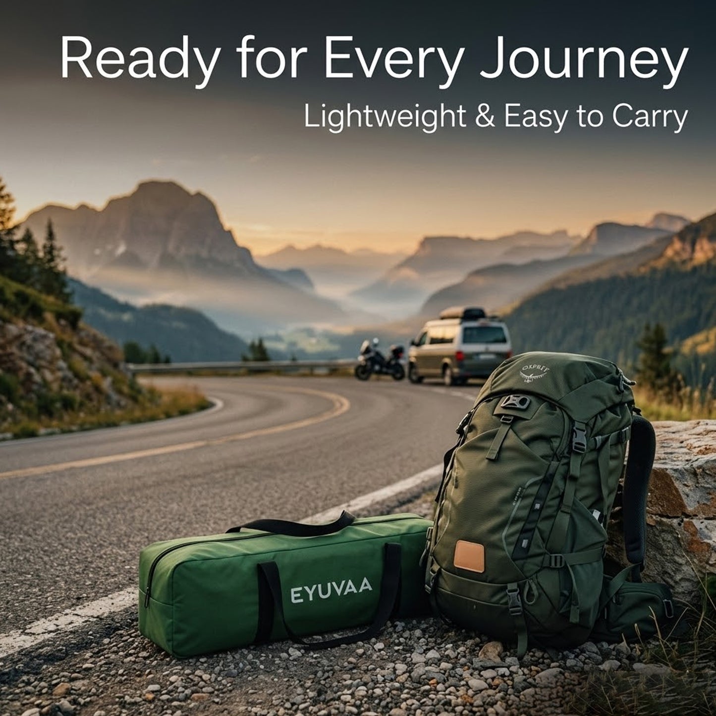 EYUVAA Camping Tent for 8 Person| Waterproof Portable Outdoor Tent with Carry Bag| Easy Setup Lightweight Dome Tent for Hiking, Picnic & Travelling (Random Colour)