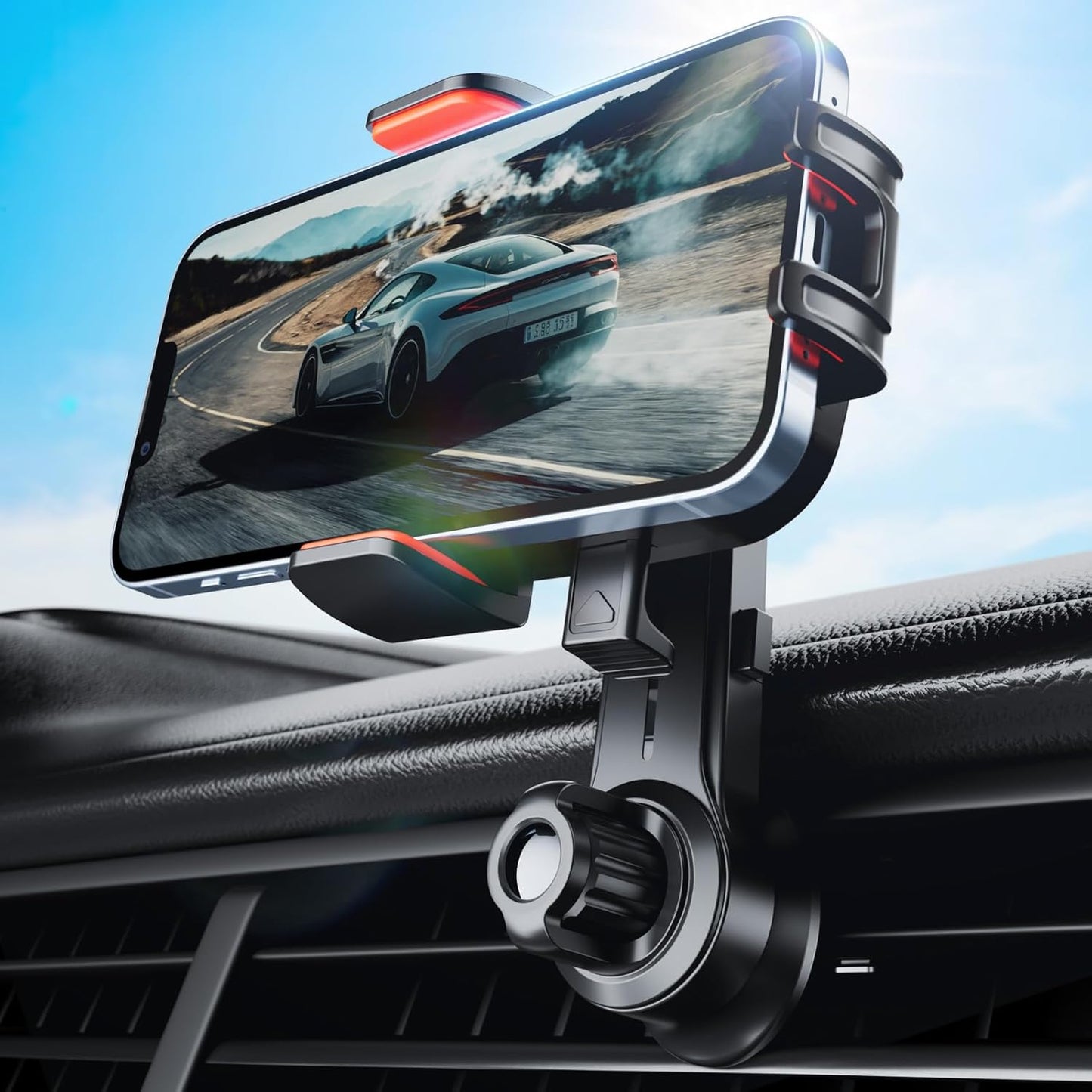 EYUVAA Universal Car Air Vent Mobile Holder | 360° Rotation with Strong Grip, Compatible with All Smartphones & Perfect Travel & Daily Use for Car