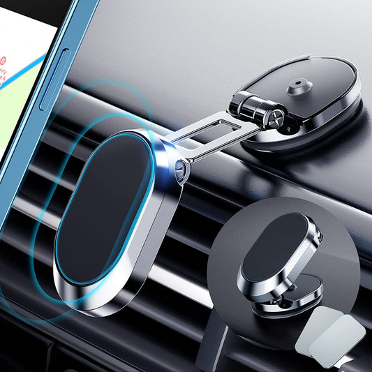 Magnetic Mobile Holder for Car | Upgraded Foldable 360° Rotatable Car Phone Holder