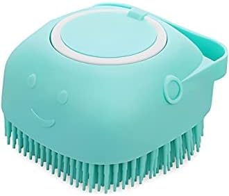 Silicon Massage Bath Brush Hair Scalp and Body Cleaner Liquid soap dispenser Silicone Loofah and Body Scrubber Brushes for Babies, Kids, Women, Men and Pets