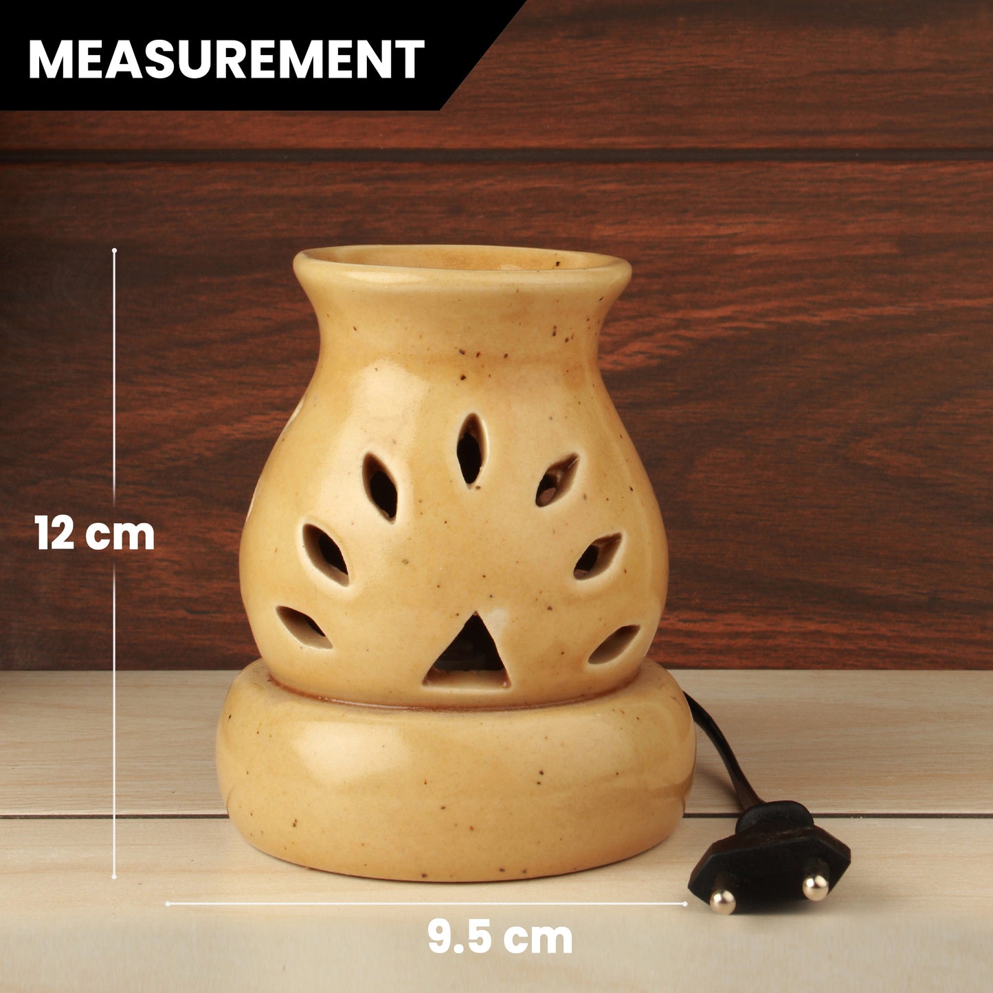 Handcrafted Electric Ceramic Aroma Oil Diffuser Night Lamp, Aromatherapy Oil Burner/Wax Warmer