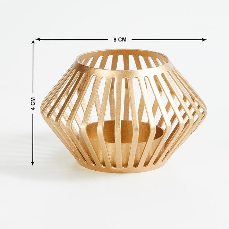 EYUVAA  Metal Tealight Candle Holder, Elegant and Durable Decorative Stand for Pillar and Votive Candles, Diwali Decoration Tea Light Holder for Home Decor & Gifting Iteam