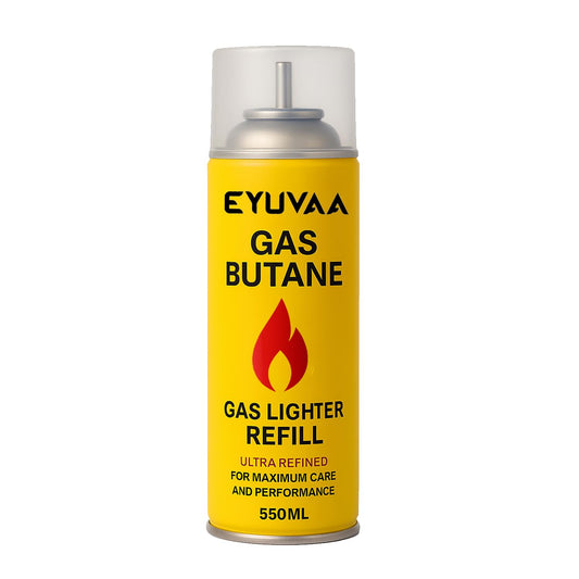 EYUVAA Aluminium Gas Lighter Refill Can| Long Nozzle Butane Fuel for Lighters, Torches, Outdoor, Candle & Other Gas Lighters Equipment