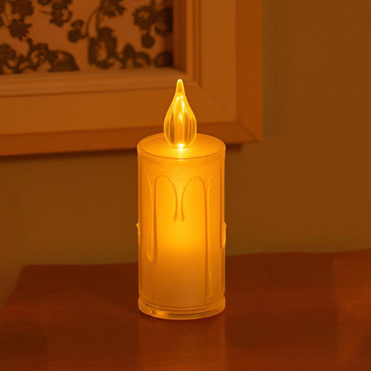 EYUVAA Crystal LED Tealight Candles| Smokeless Candle| Battery Operated Flickering Tea Lights, Electric Decorative Diyas for Diwali, Wedding, Christmas, Gifting & Home Decoration