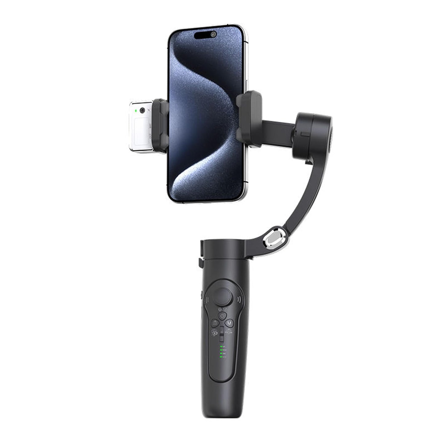 CHAMPKIA 360° Smart Shooting Gimbal with Face & Object Tracking,Auto-Rotation Tripod Stand, Rechargeable Battery & Glowing Lights, Ideal for Vlogging, Live Streaming & Video Calls