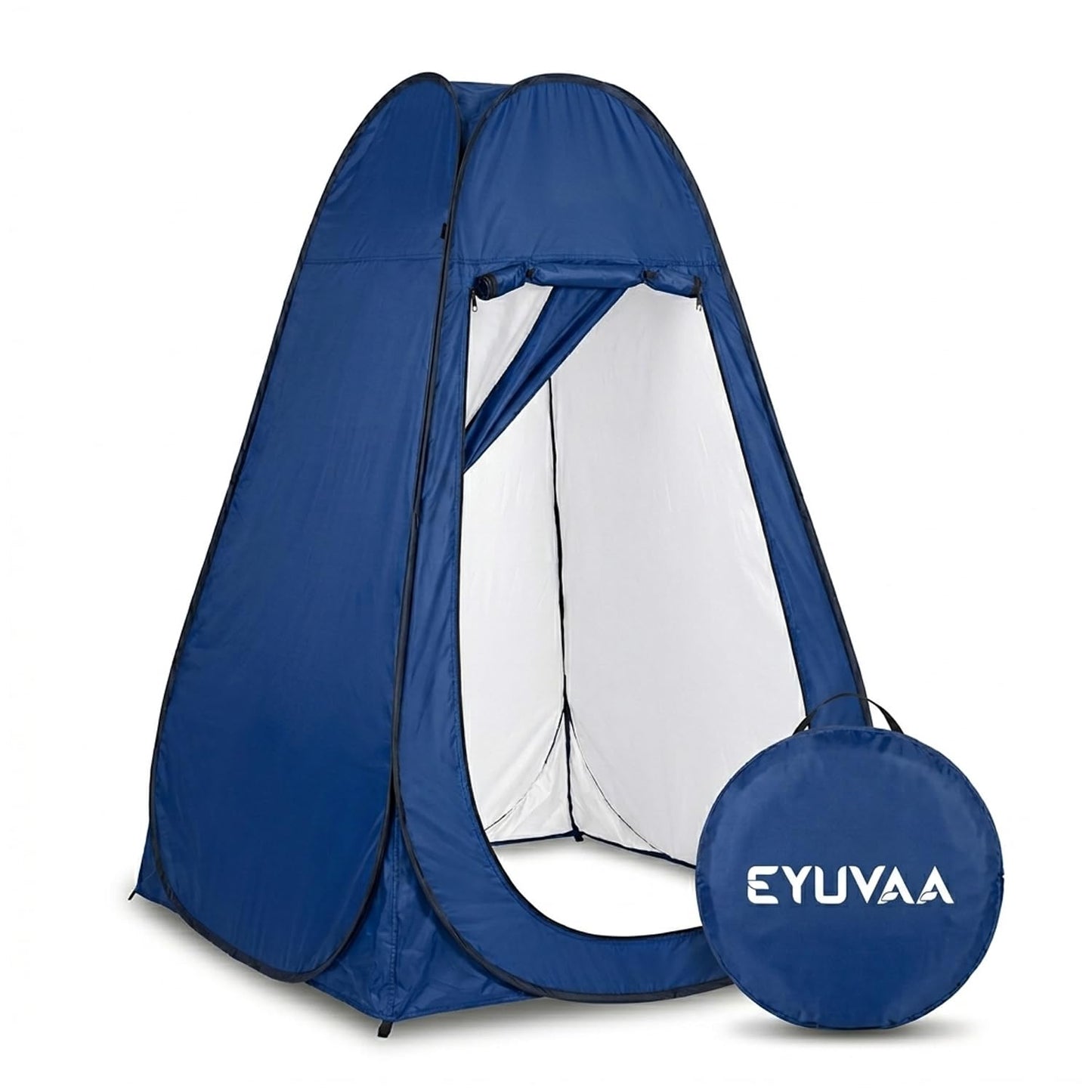 EYUVAA Pop Up Privacy Tent for Changing Clothes, Portable Dressing Room for Women, Foldable Camping Shower and Outdoor Changing Room, Polyester Silver Coated Toilet Tent with Carry Bag