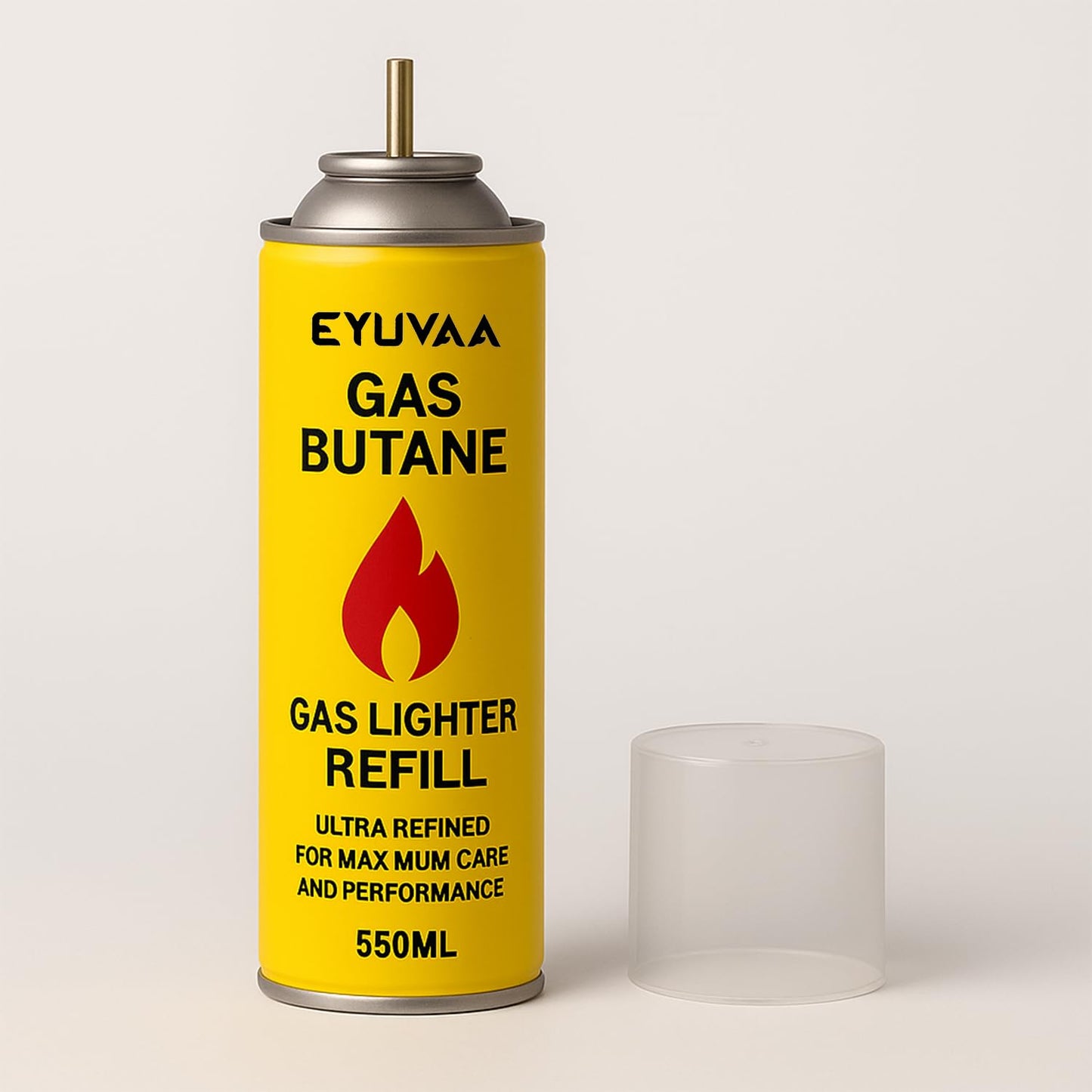 EYUVAA Aluminium Gas Lighter Refill Can| Long Nozzle Butane Fuel for Lighters, Torches, Outdoor, Candle & Other Gas Lighters Equipment