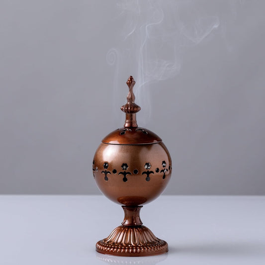 EYUVAA Brass Electrical Camphor Burner| Incense Burner| Kapoor Dani| Aroma Diffuser and Kapoor Burner with Night Lamp for Home, Office, Yoga, Meditation, Aromatherapy Décor