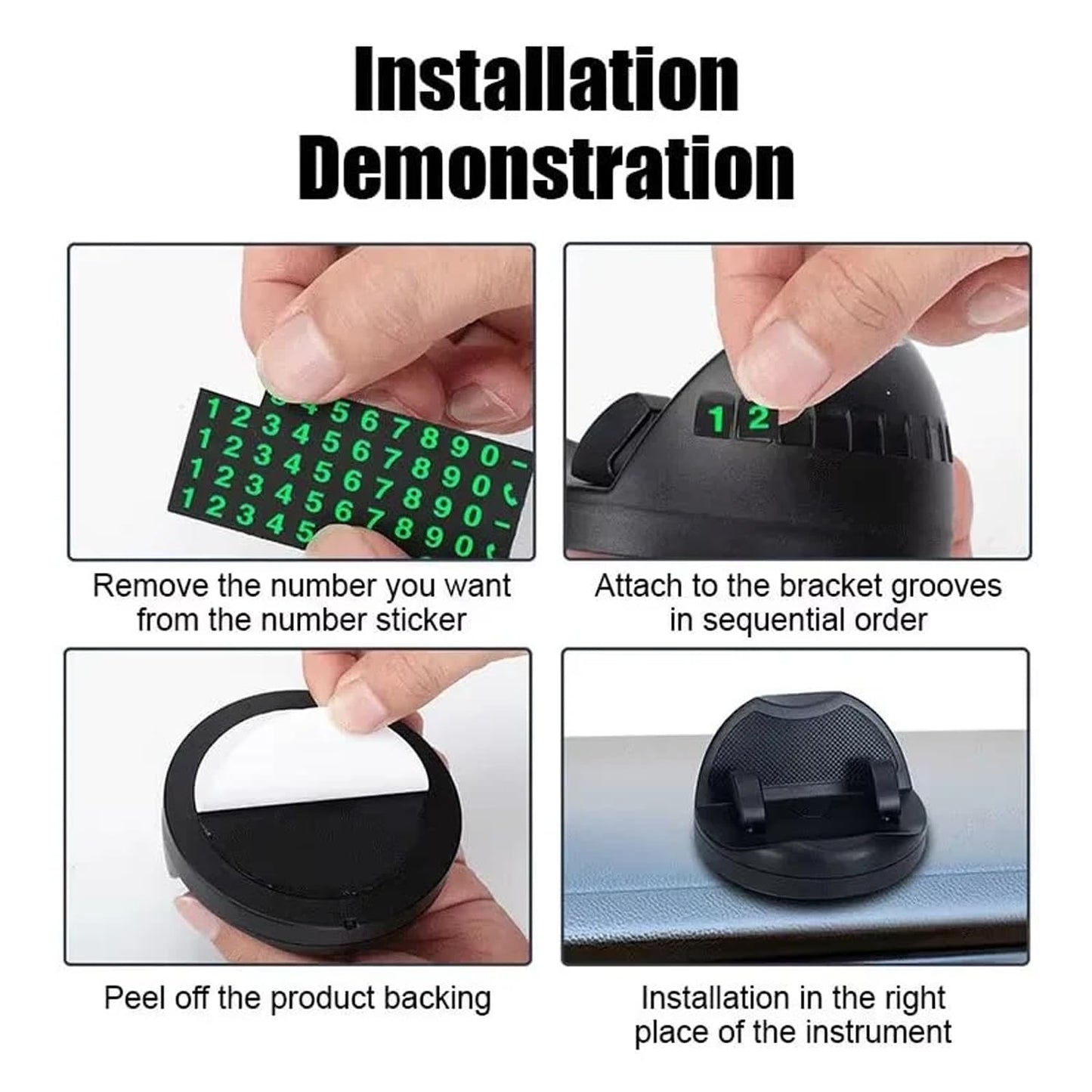 EYUVAA Universal Phone Holder for Dashboard | 360° Rotatable Car Mobile Holder| Phone Mount for Car Dashboard | Adjustable Stand for Portrait & Landscape Viewing