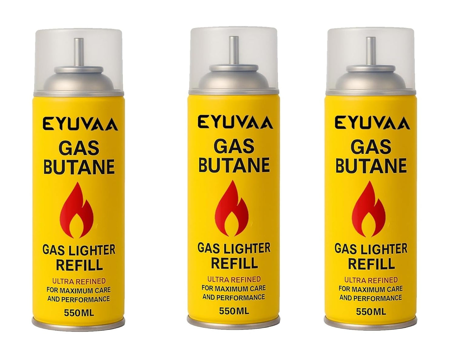 EYUVAA Aluminium Gas Lighter Refill Can| Long Nozzle Butane Fuel for Lighters, Torches, Outdoor, Candle & Other Gas Lighters Equipment