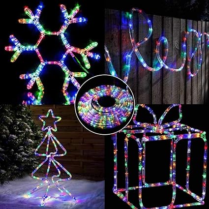 10 Meter Rope Light with 480 LED Rope Light for Ceiling, Patio, Garden, Festival Decoration (Multicolor)