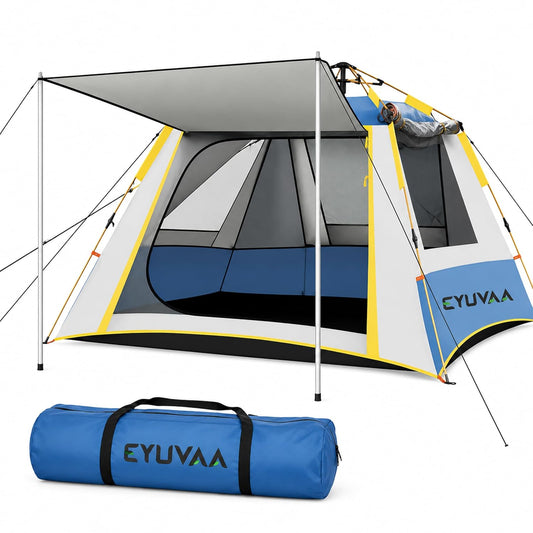 EYUVAA LABEL Automatic Camping Tent, Waterproof Outdoor Tent with UV Protection, Lightweight Portable Tent for Hiking, Trekking, Backpacking, Camping, Beach & Outdoor Adventure