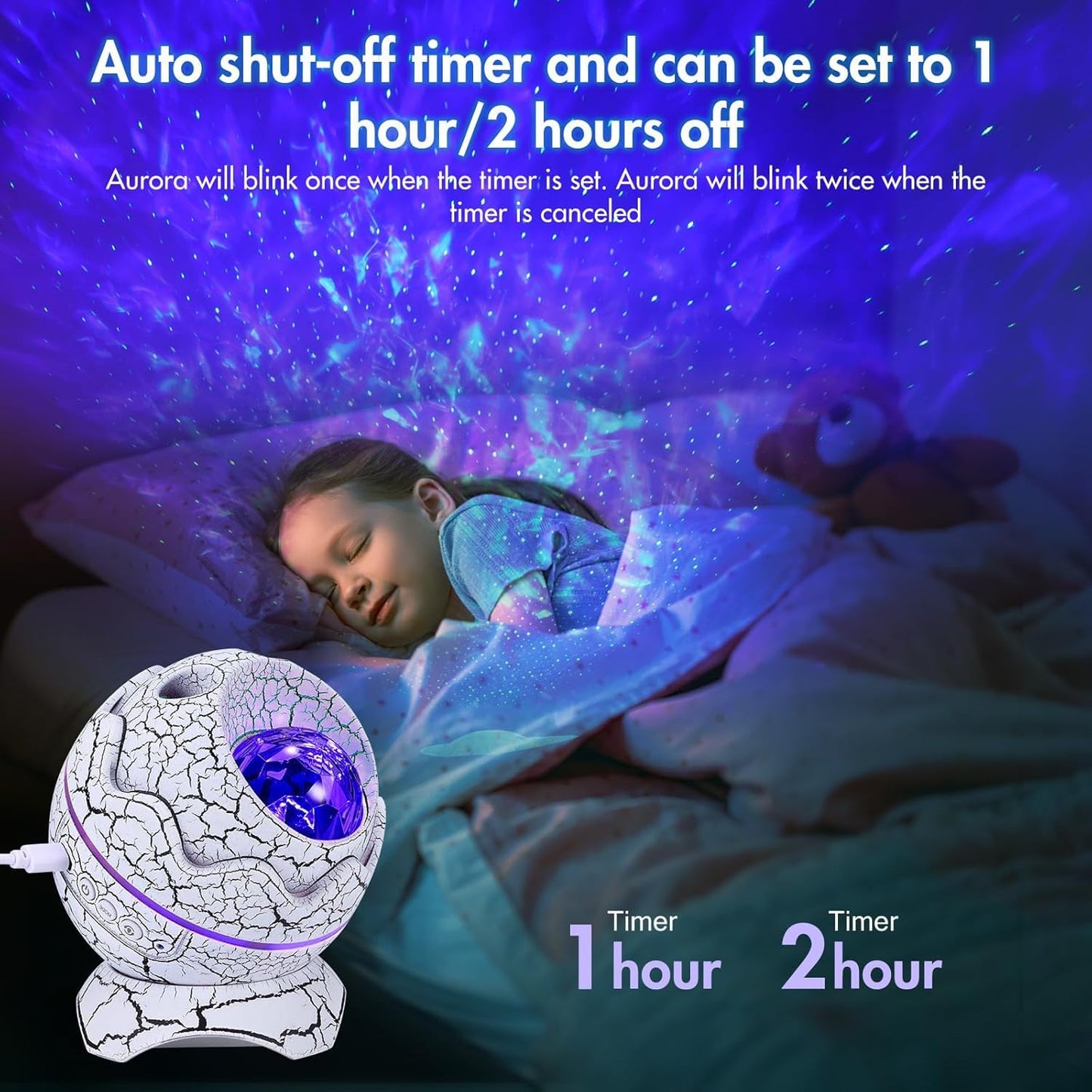 EYUVAA 4-in-1 Star Projector Night Light for Bedroom| Galaxy Light Projector, Night Lamp for Kids with Bluetooth Speaker, Remote Control, Home Decor Lamp