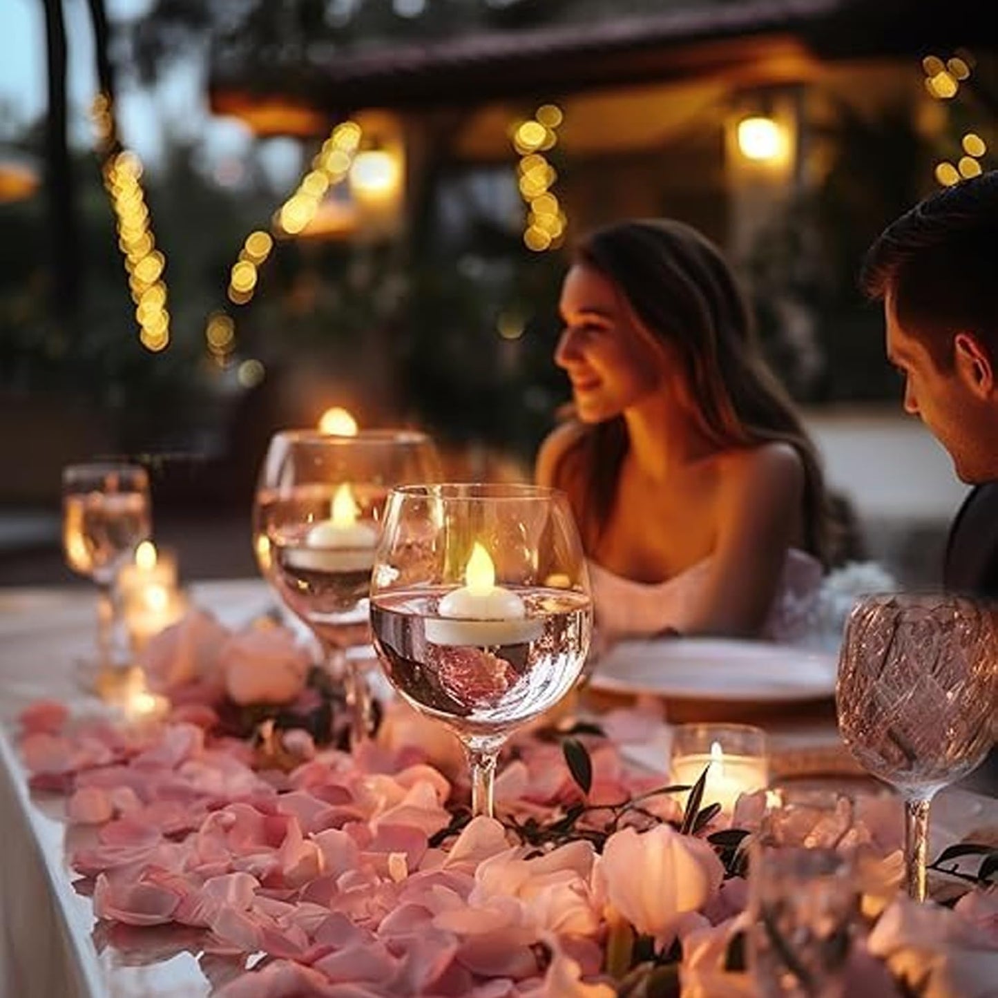 EYUVAA Floating LED Tealight Candles, Battery Operated, Water-Activated, Flameless & Smokeless, Romantic Home Décor, Diwali, Wedding, Party, Festival, Indoor & Outdoor Use