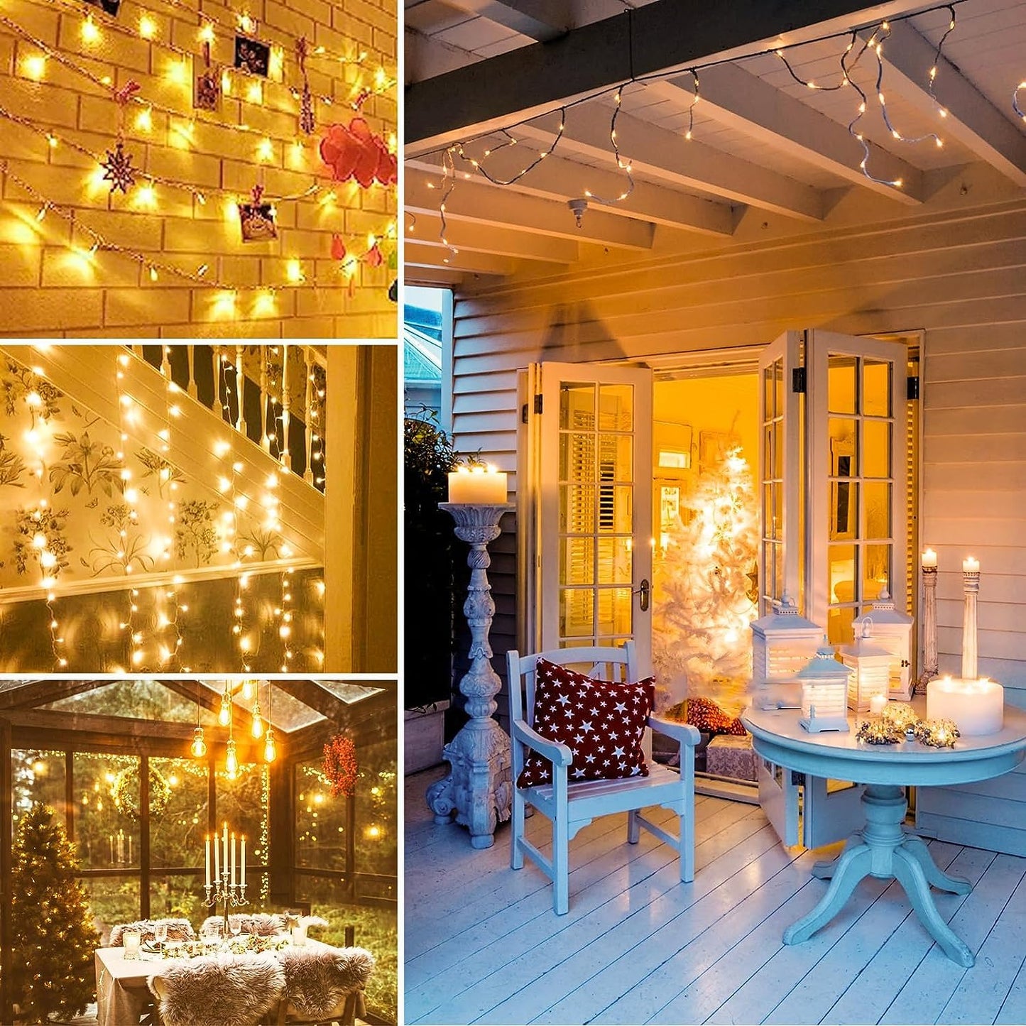 50 Meter still 250 LED String Lights for Home Decoration,Outdoor Indoor Waterproof Decoration Fairy Lights (warm wht)