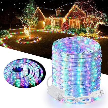 10 Meter Rope Light with 480 LED Rope Light for Ceiling, Patio, Garden, Festival Decoration (Multicolor)
