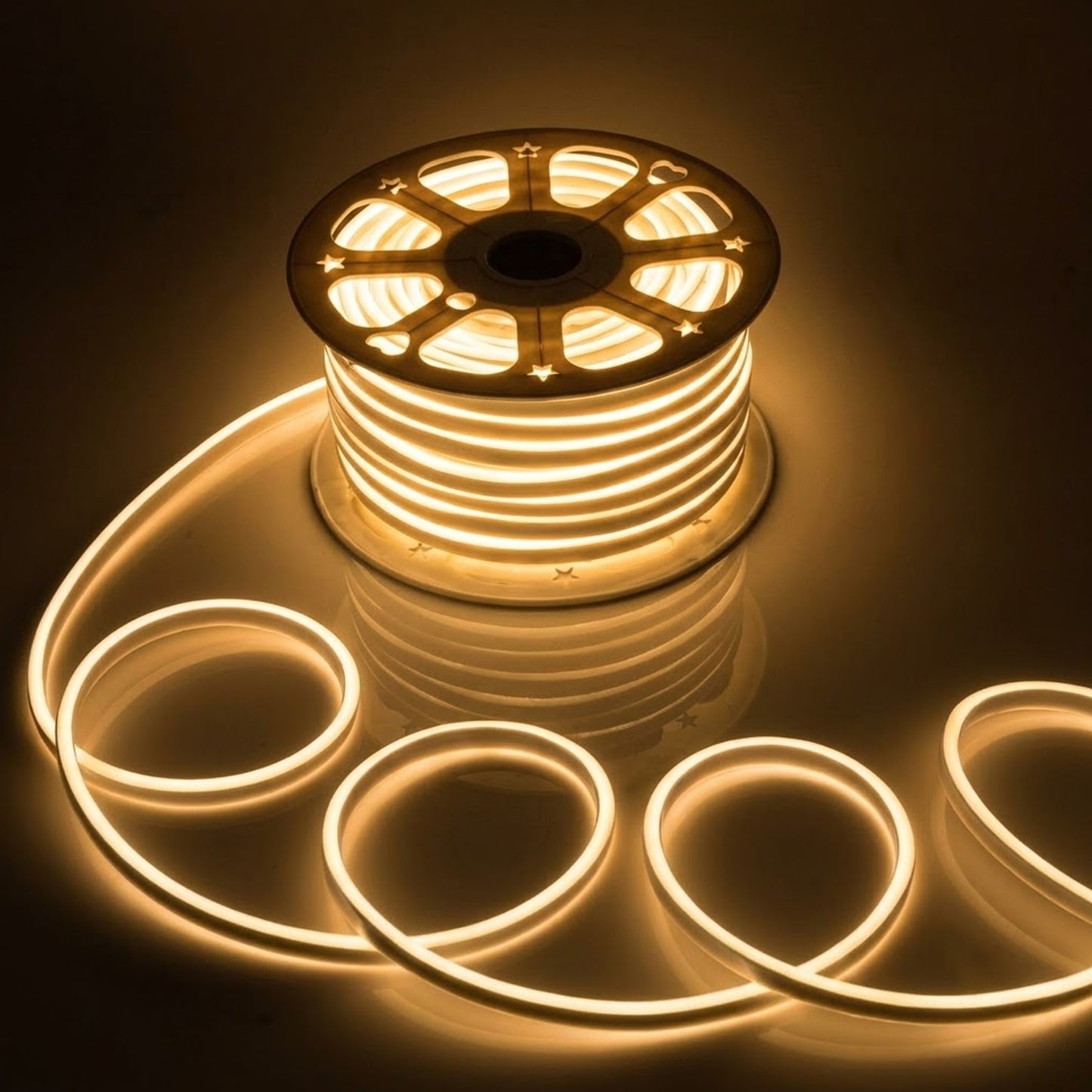 DECOVAA 40 Meter COB Rope Light| 240 LEDs Per Metre Waterproof LED Neon Light for Decoration| Flexible Silicone Strip Light for Bedroom, False Ceiling, Mirror, Wall & Outdoor Décor