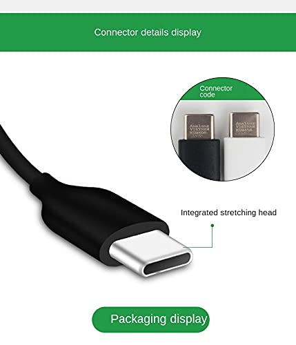 EYUVAA C-Connector to 3.5 Jack Headphone USB Female Jack Adapter C-Connector Cable to Earnphone Aux Audio Cable Cord