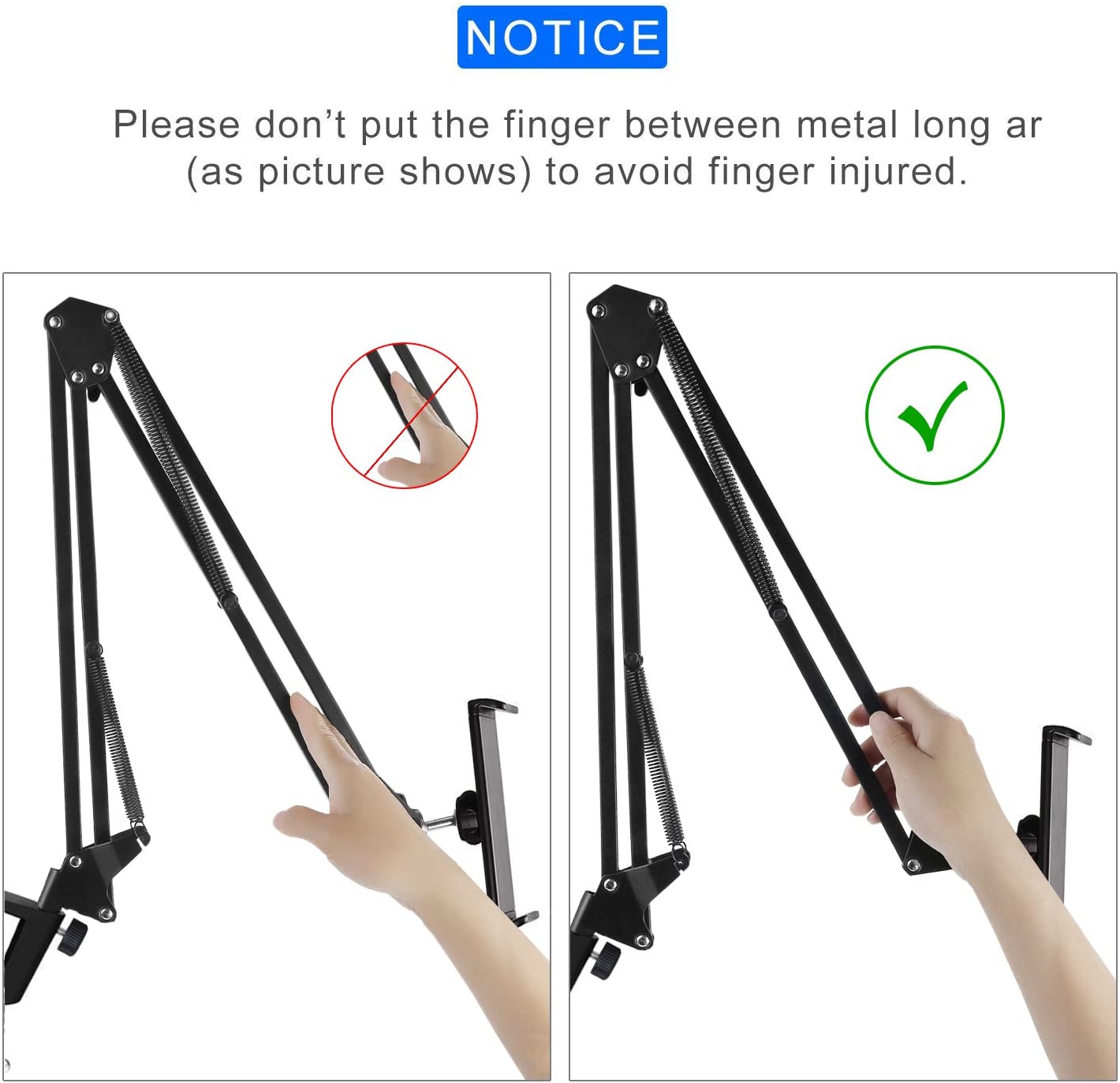 Universal Metal Tablet and Phone Holder | Flexible Lazy Holder 360° Rotation Strong Long Arm Bracket for All Tablet and Mobile (Black)
