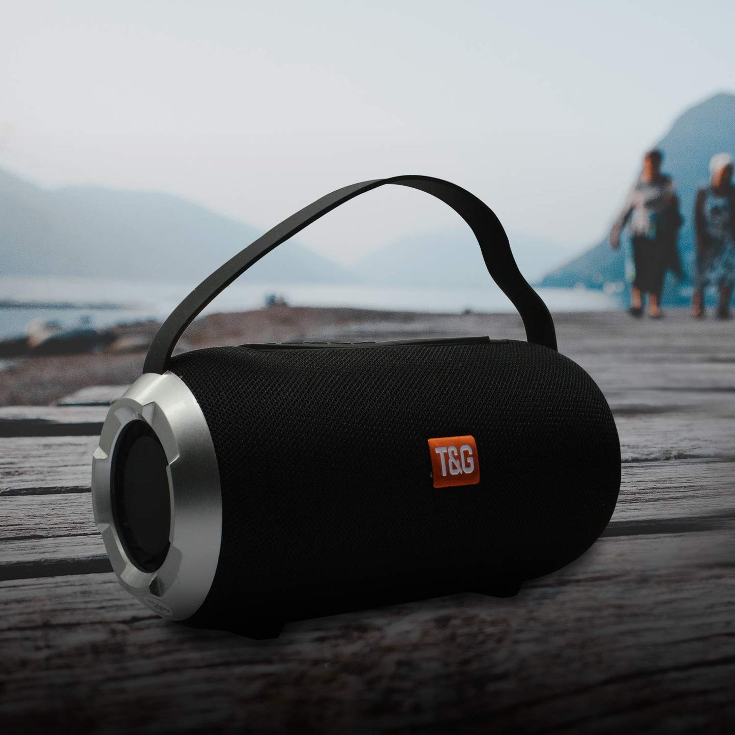Wireless Bluetooth Speaker Deep Stereo Bass HD Audio with Handle Portable Speaker (10W, Random Color)