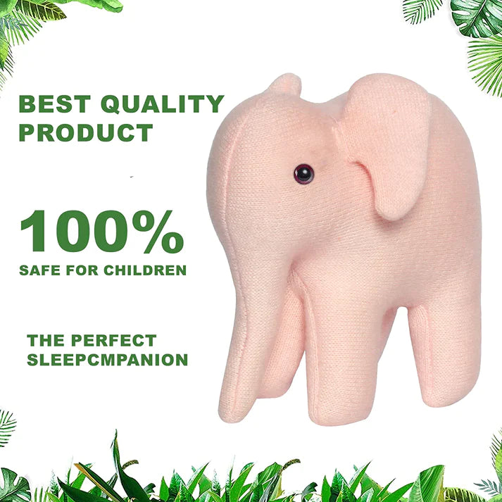 Small Soft Cute Elephant Stuffed Soft Plush Animal Toy for Kids Room Home Decoration Birhtady Gift Toys (9cm,Pink)