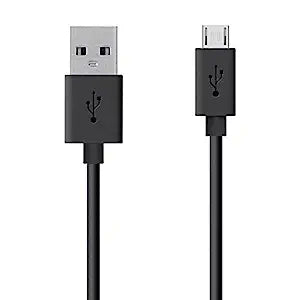 Micro USB V8 Data Cable | 3A Fast Charging Cable (1 Meter, Black)