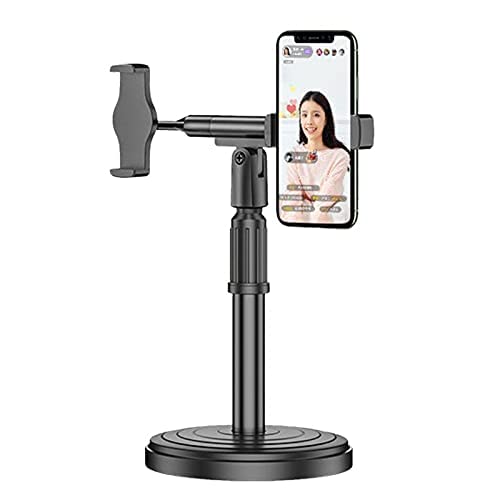EYUVAA Dual Mobile Phone Holder with 360 Rotate Desk Mount Phone Stand for Video Recording, Online Classes & Compatible with All Smartphones
