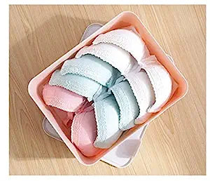 EYUVAA Undergarments Organizer 1 Cell Plastic Box Tie Panty Storage Organizer With Cover for Bra, Panty, Socks, Jewelry & Household Storage Box