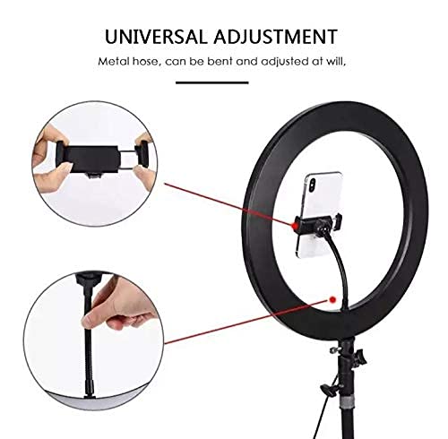 12" Ring Light with 70" Tripod Stand with Remote & Phone Holder Kit