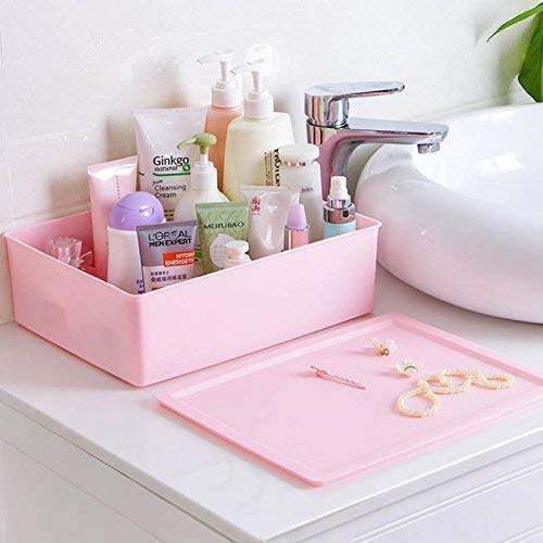 EYUVAA Undergarments Organizer 1 Cell Plastic Box Tie Panty Storage Organizer With Cover for Bra, Panty, Socks, Jewelry & Household Storage Box